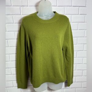 Primark Edit Cashmere Blend Green Knit Sweater | Size Small | NWT
